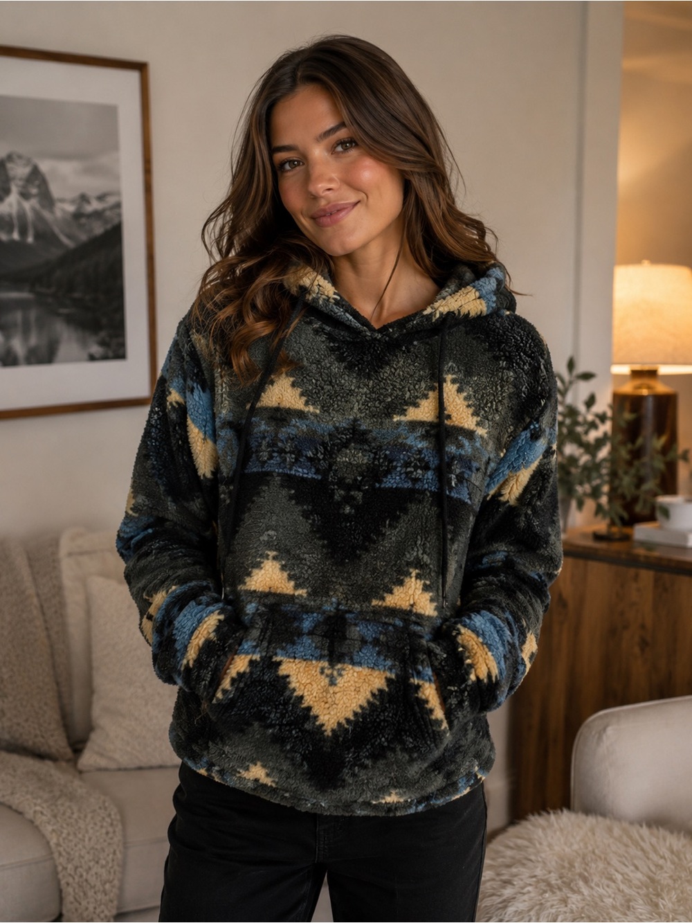 Brooklyn Cloth Sherpa Fleece Hoodie – L